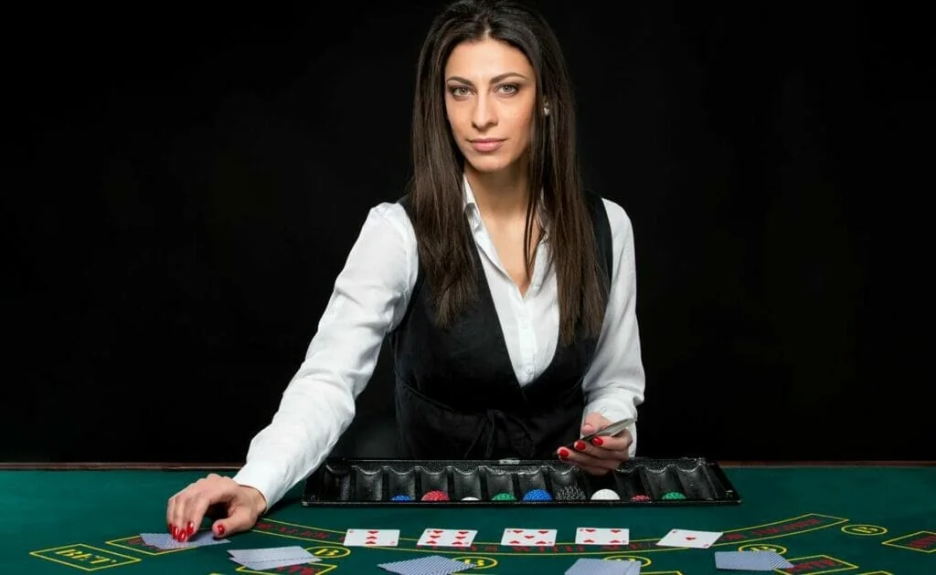 Antarmuka ruang kasino live ASIA200 pada layar ponsel